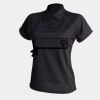 Women's piped performance polo Thumbnail