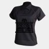 Women's piped performance polo Thumbnail