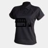 Women's piped performance polo Thumbnail