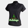 Women's piped performance polo Thumbnail
