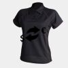 Women's piped performance polo Thumbnail