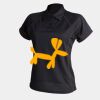 Women's piped performance polo Thumbnail