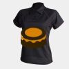 Women's piped performance polo Thumbnail