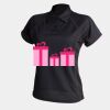 Women's piped performance polo Thumbnail