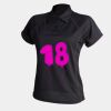 Women's piped performance polo Thumbnail