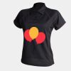 Women's piped performance polo Thumbnail
