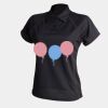 Women's piped performance polo Thumbnail