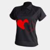 Women's piped performance polo Thumbnail