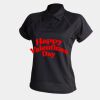 Women's piped performance polo Thumbnail