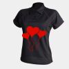 Women's piped performance polo Thumbnail