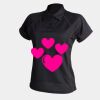 Women's piped performance polo Thumbnail