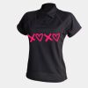 Women's piped performance polo Thumbnail