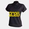 Women's piped performance polo Thumbnail