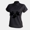 Women's piped performance polo Thumbnail