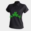Women's piped performance polo Thumbnail