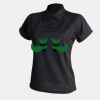 Women's piped performance polo Thumbnail