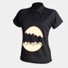 Women's piped performance polo Thumbnail