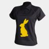 Women's piped performance polo Thumbnail