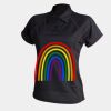 Women's piped performance polo Thumbnail