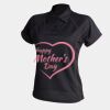 Women's piped performance polo Thumbnail