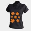 Women's piped performance polo Thumbnail