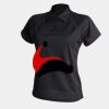 Women's piped performance polo Thumbnail
