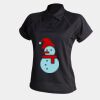 Women's piped performance polo Thumbnail