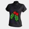 Women's piped performance polo Thumbnail