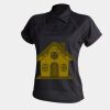 Women's piped performance polo Thumbnail