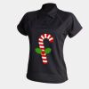 Women's piped performance polo Thumbnail