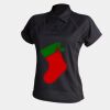 Women's piped performance polo Thumbnail