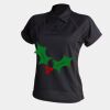 Women's piped performance polo Thumbnail