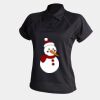 Women's piped performance polo Thumbnail