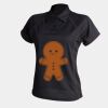 Women's piped performance polo Thumbnail