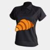 Women's piped performance polo Thumbnail