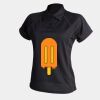 Women's piped performance polo Thumbnail