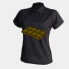 Women's piped performance polo Thumbnail