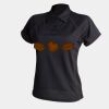 Women's piped performance polo Thumbnail