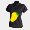 Women's piped performance polo Thumbnail