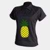 Women's piped performance polo Thumbnail