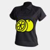 Women's piped performance polo Thumbnail