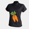 Women's piped performance polo Thumbnail