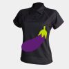 Women's piped performance polo Thumbnail