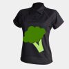 Women's piped performance polo Thumbnail