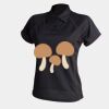Women's piped performance polo Thumbnail