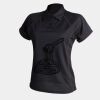 Women's piped performance polo Thumbnail