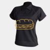 Women's piped performance polo Thumbnail