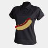 Women's piped performance polo Thumbnail