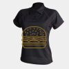 Women's piped performance polo Thumbnail