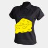 Women's piped performance polo Thumbnail